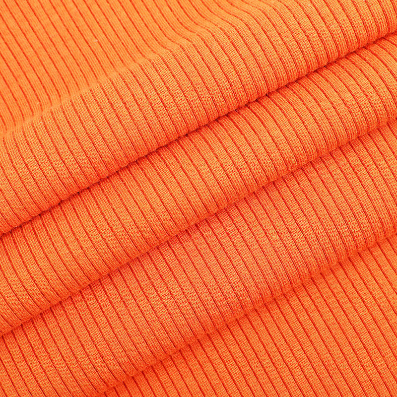 32s C/R + 40D volledig geplateerd gestreept spandex ribgebreid